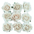 40mm Linen Rose Head Flowers